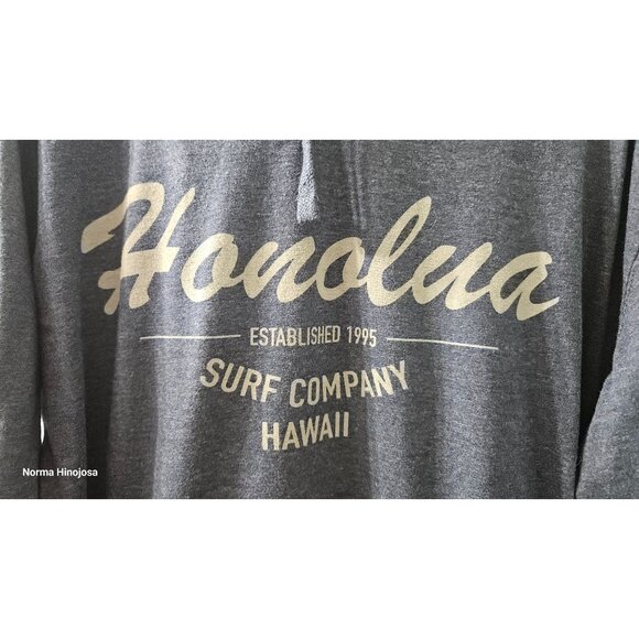 Honolua Surf Company Hoodie Navy Blue Pullover With Kangaroo Pocket & Drawstring - Picture 6 of 7
